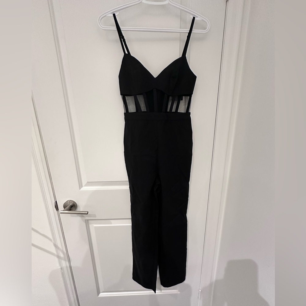 NBD Bianna Jumpsuit in Black, US XXS
